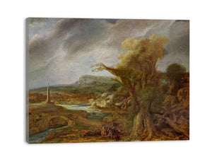 Landscape with Obelisk (possibly the flight into Egypt)
Painting