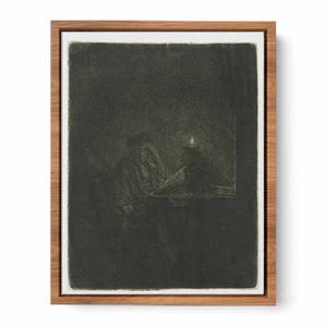 A Student at a Table by Candlelight
Painting