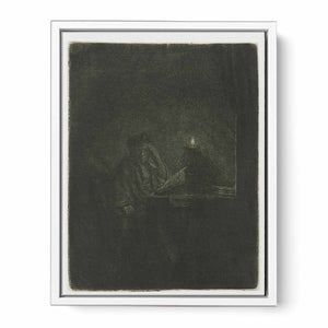 A Student at a Table by Candlelight
Painting