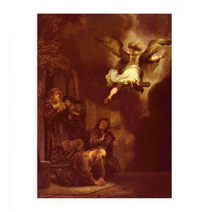 The angel Raphael leaving the family of Tobit
Painting