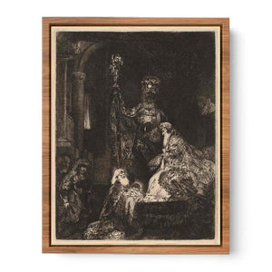 The Presentation In The Temple In The Dark Manner Painting