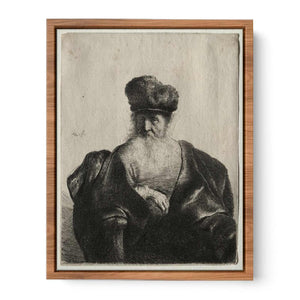 An old Man with Beard, fur Cap and velvet Cloak
Painting