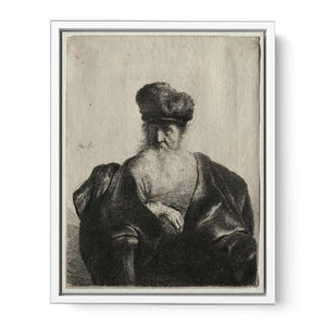 An old Man with Beard, fur Cap and velvet Cloak
Painting