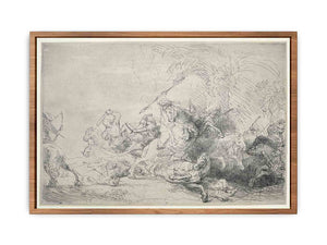 The Large Lion Hunt
Painting