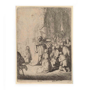 The Presentation in the Temple with the Angel Small Plate Painting