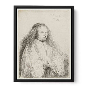 The little Jewish Bride (Saskia as Saint Catherine) Painting