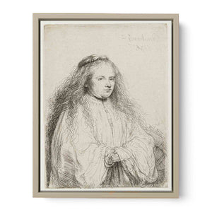 The little Jewish Bride (Saskia as Saint Catherine) Painting