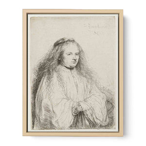 The little Jewish Bride (Saskia as Saint Catherine) Painting