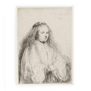 The little Jewish Bride (Saskia as Saint Catherine) Painting