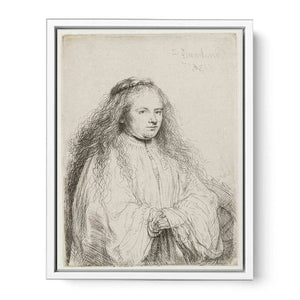 The little Jewish Bride (Saskia as Saint Catherine) Painting