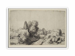 Landscape with a Milkman Painting