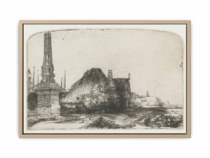 Landscape with an Obelisk Painting