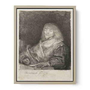 Man at a desk wearing a cross and chain 2
Painting
