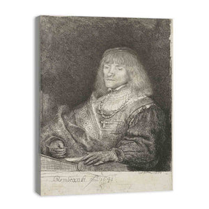 Man at a desk wearing a cross and chain 2
Painting