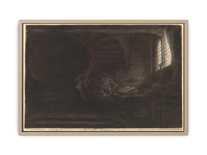 Saint Jerome in a dark Chamber
Painting