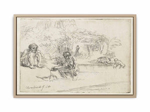 The Bathers Painting