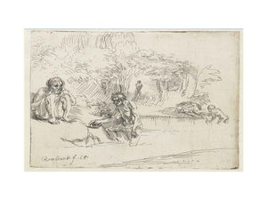 The Bathers Painting