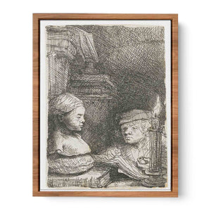 Man Drawing From A Cast Painting