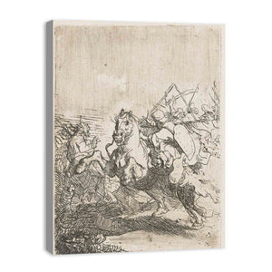 A Cavalry Fight Painting
