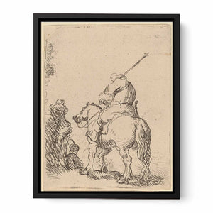 A Turbaned Soldier on Horseback Painting