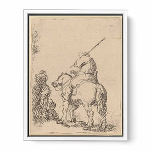 A Turbaned Soldier on Horseback Painting