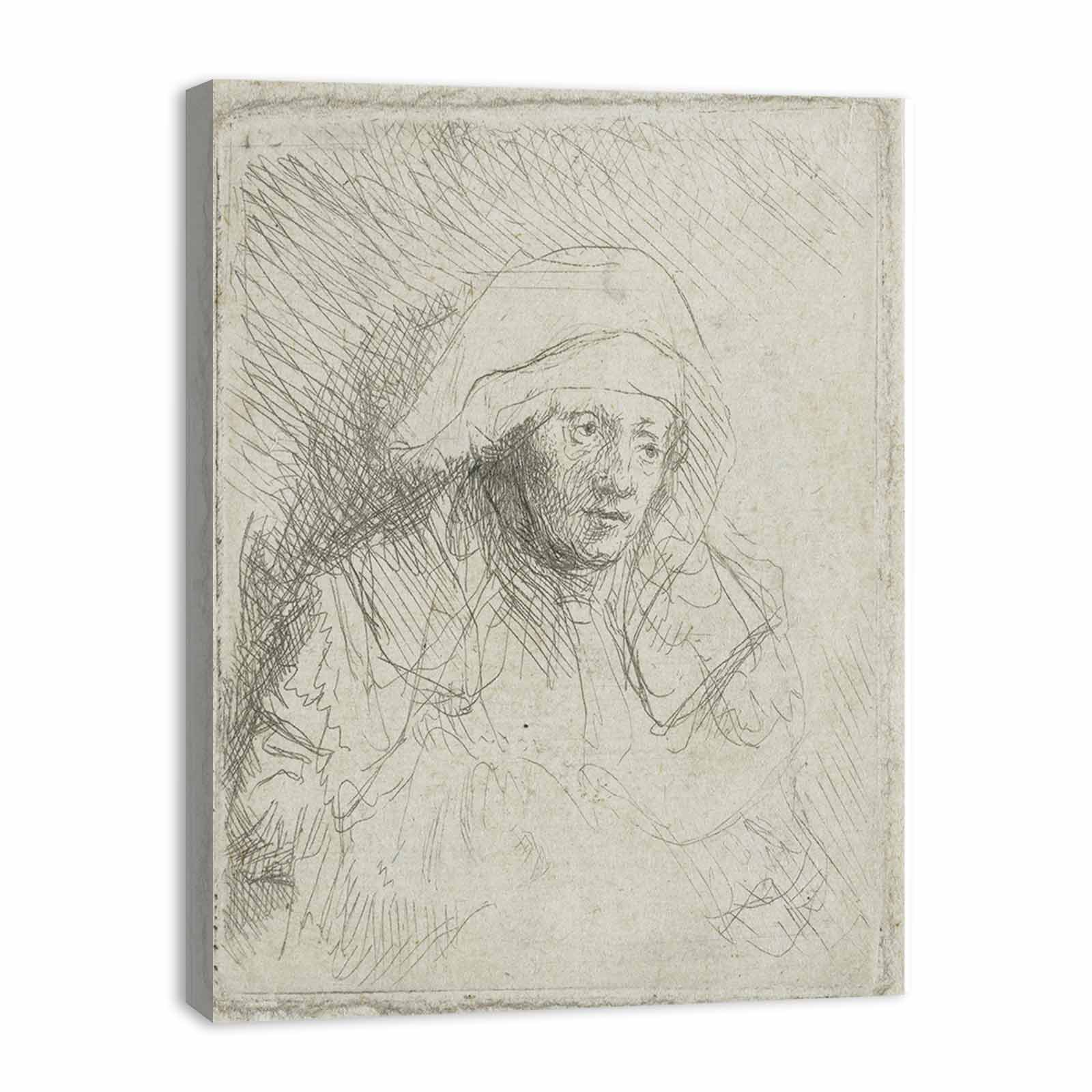Sick Woman With A Large White Headdress
Painting