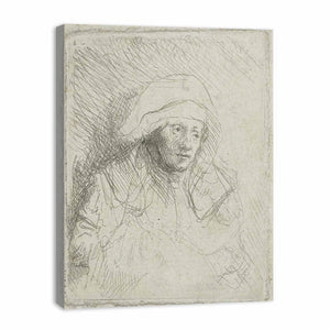 Sick Woman With A Large White Headdress
Painting