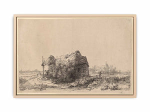 Landscape with a Cottage and Haybarn Oblong
Painting