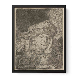 Old Woman Sleeping Painting