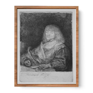 Man At A Desk Wearing A Cross And Chain Painting