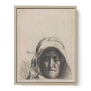 The Artist's Mother Head only, full Face
Painting