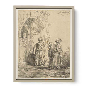 Three oriental figures Painting
