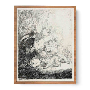 The Small Lion Hunt (with two Lions) Painting