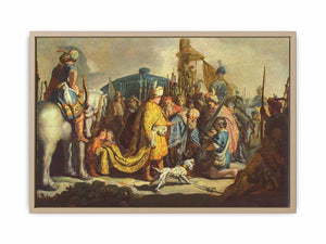 David with the head of Goliath before Saul
Painting