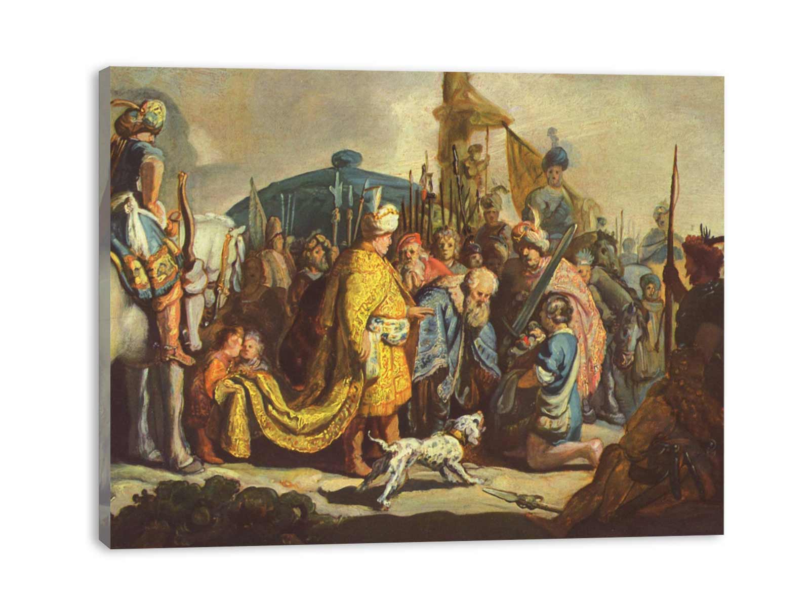 David with the head of Goliath before Saul
Painting