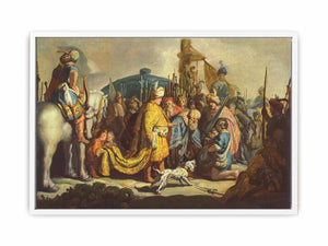 David with the head of Goliath before Saul
Painting