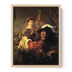 Rembrandt and Saskia in the Scene of the Prodigal Son in the Tavern c. 1635
Painting