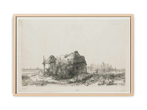 Landscape With A Cottage And Haybarn Painting