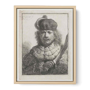 Self-Portrait With Raised Sabre Painting