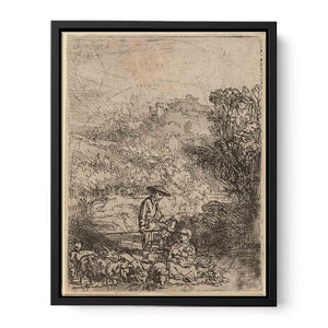 A Shepherd and his Family Painting
