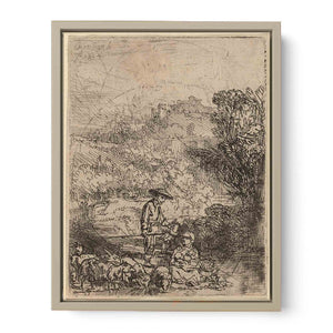 A Shepherd and his Family Painting