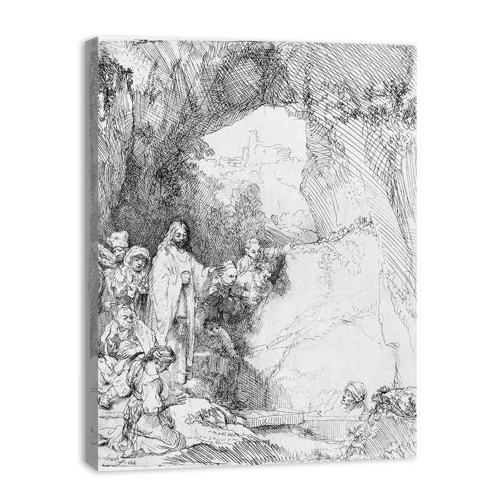 The Raising of Lazarus Small Plate 2 Painting