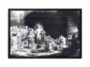 The Little Children Being Brought to Jesus, The 100 Guilder Print 1647-49
Painting