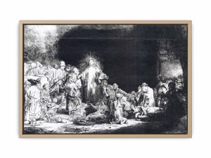 The Little Children Being Brought to Jesus, The 100 Guilder Print 1647-49
Painting
