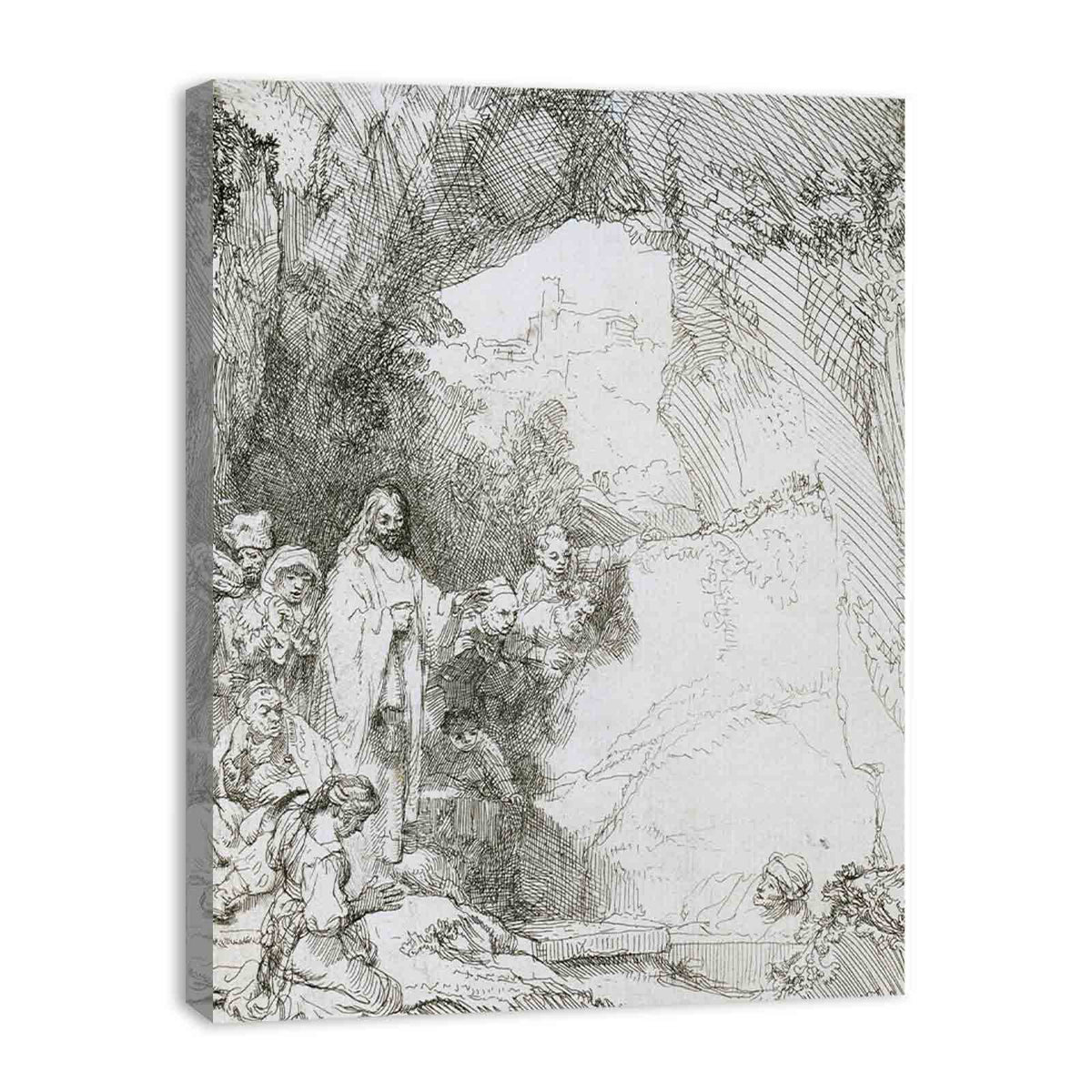 The raising of Lazarus Painting