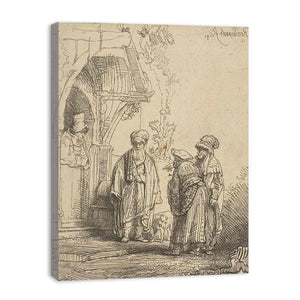 Three Oriental Figures (Jacob And Laban) Painting