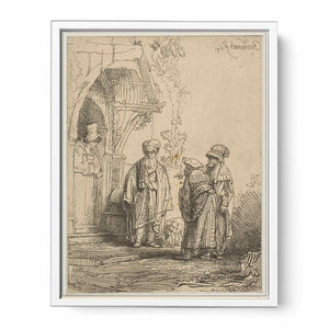 Three Oriental Figures (Jacob And Laban) Painting