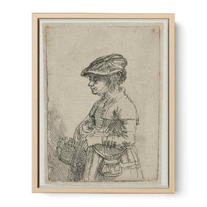 Girl With A Basket Painting