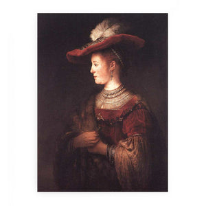Saskia in Pompous Dress c. 1642 Painting