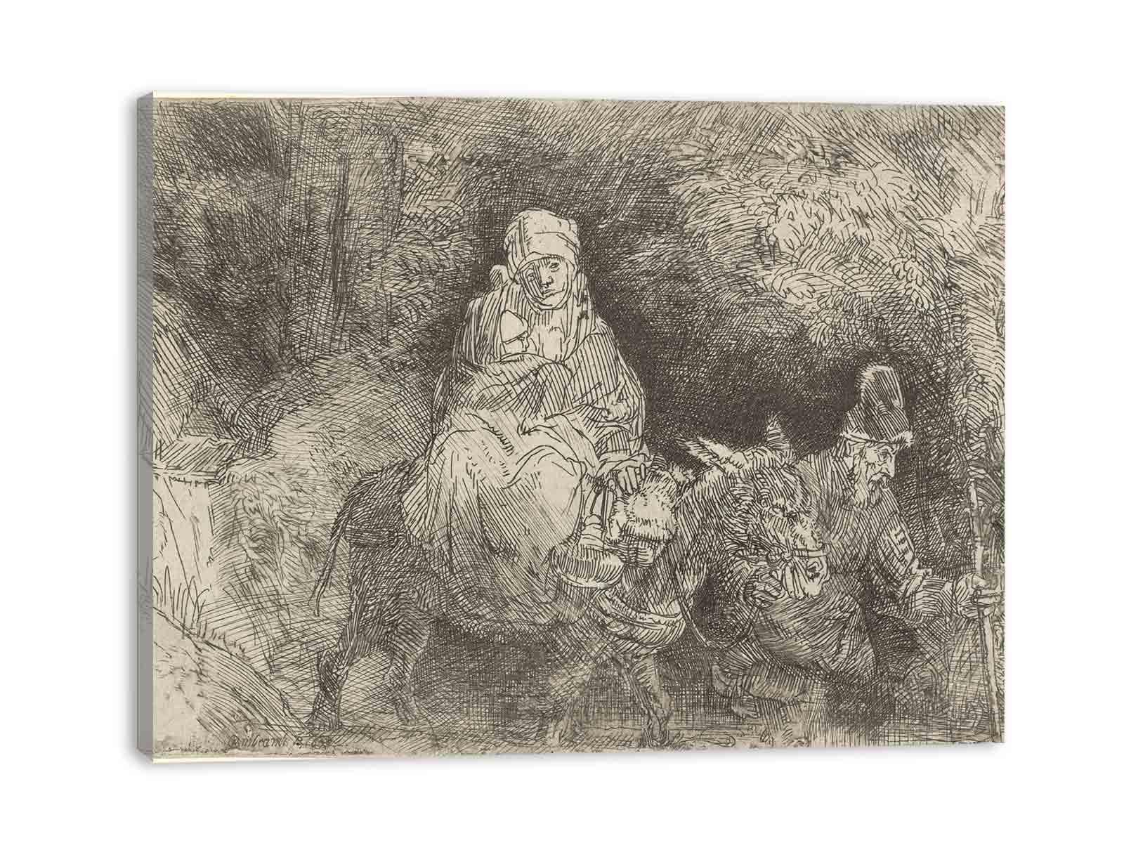 The Flight into Egypt Crossing a Brook Painting